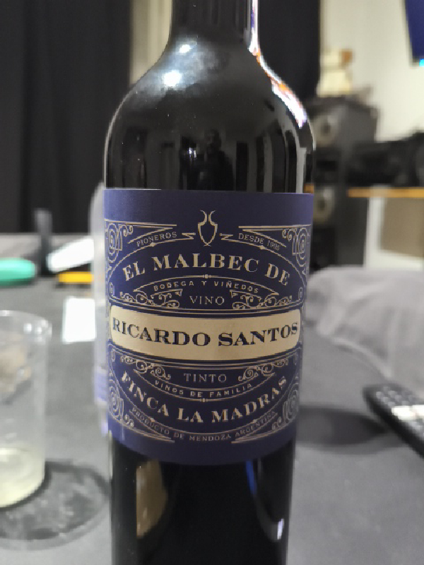 El Malbec de Ricardo Santos Finca La Madras - Image 1