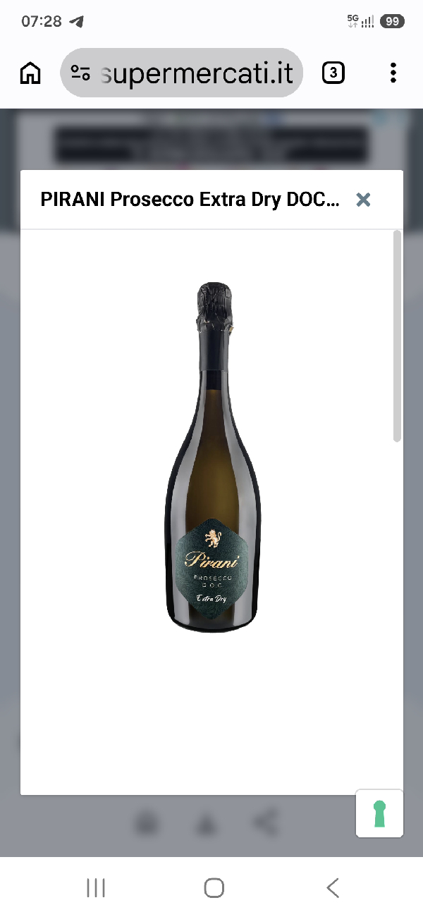 Pirani Prosecco Extra Dry D.O.C. - Image 1