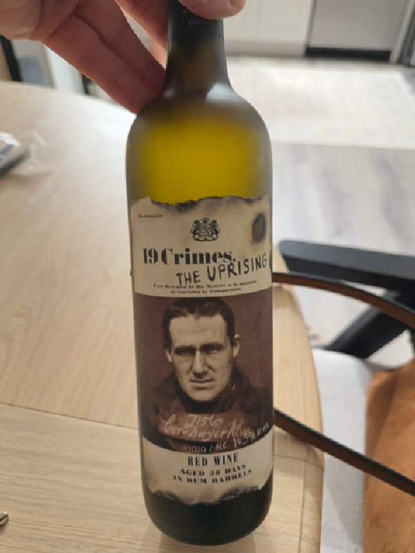 19 Crimes The Uprising Red Wine - Image 1