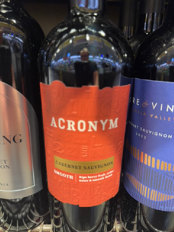 Acronym Smooth Cabernet Sauvignon - Image 1