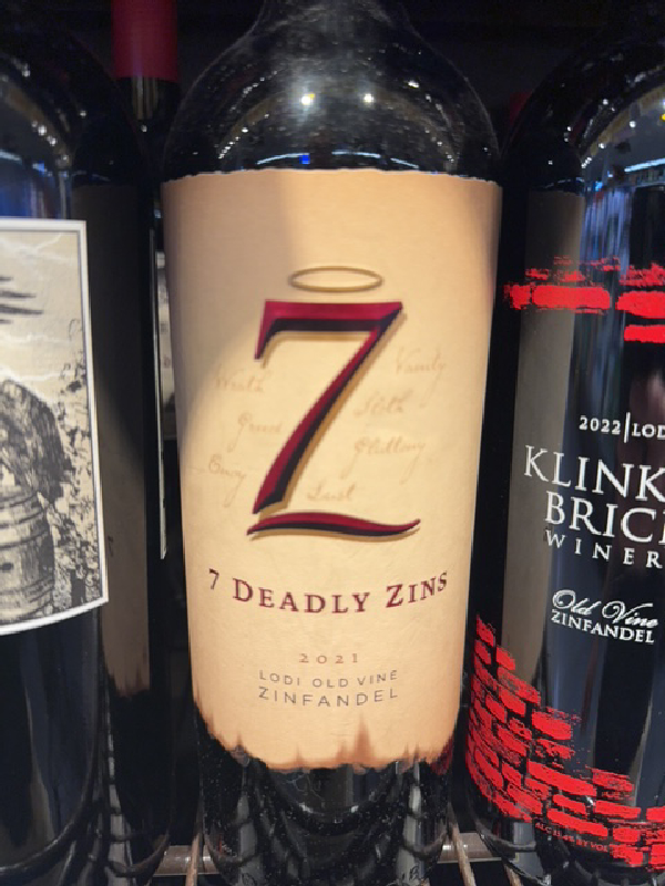 7 Deadly Zins Old Vine Zinfandel - Image 1