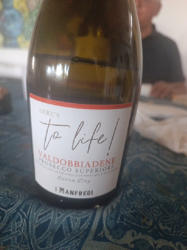 Here's to life! Valdobbiadene Prosecco Superiore Extra Dry - Image 1