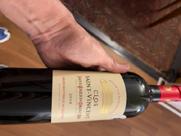 Clos Saint-Vincent Saint-Émilion Grand Cru 2018 - Image 1