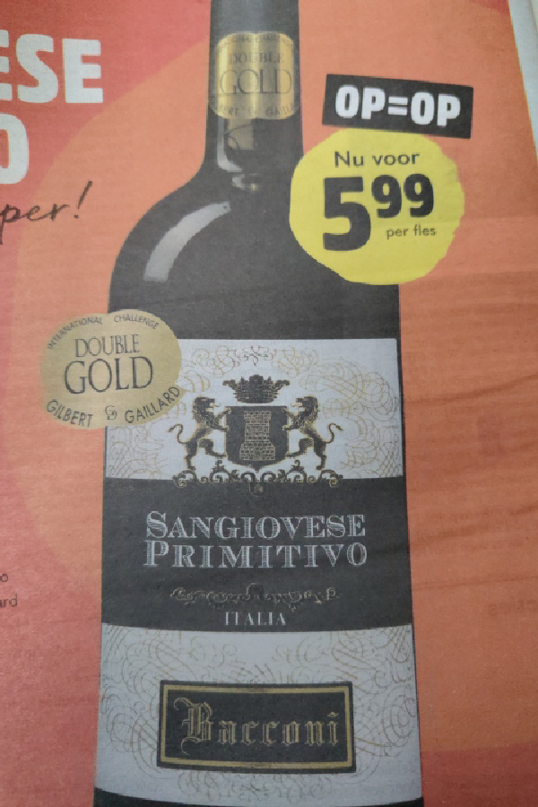 Bacconi Sangiovese Primitivo - Image 1