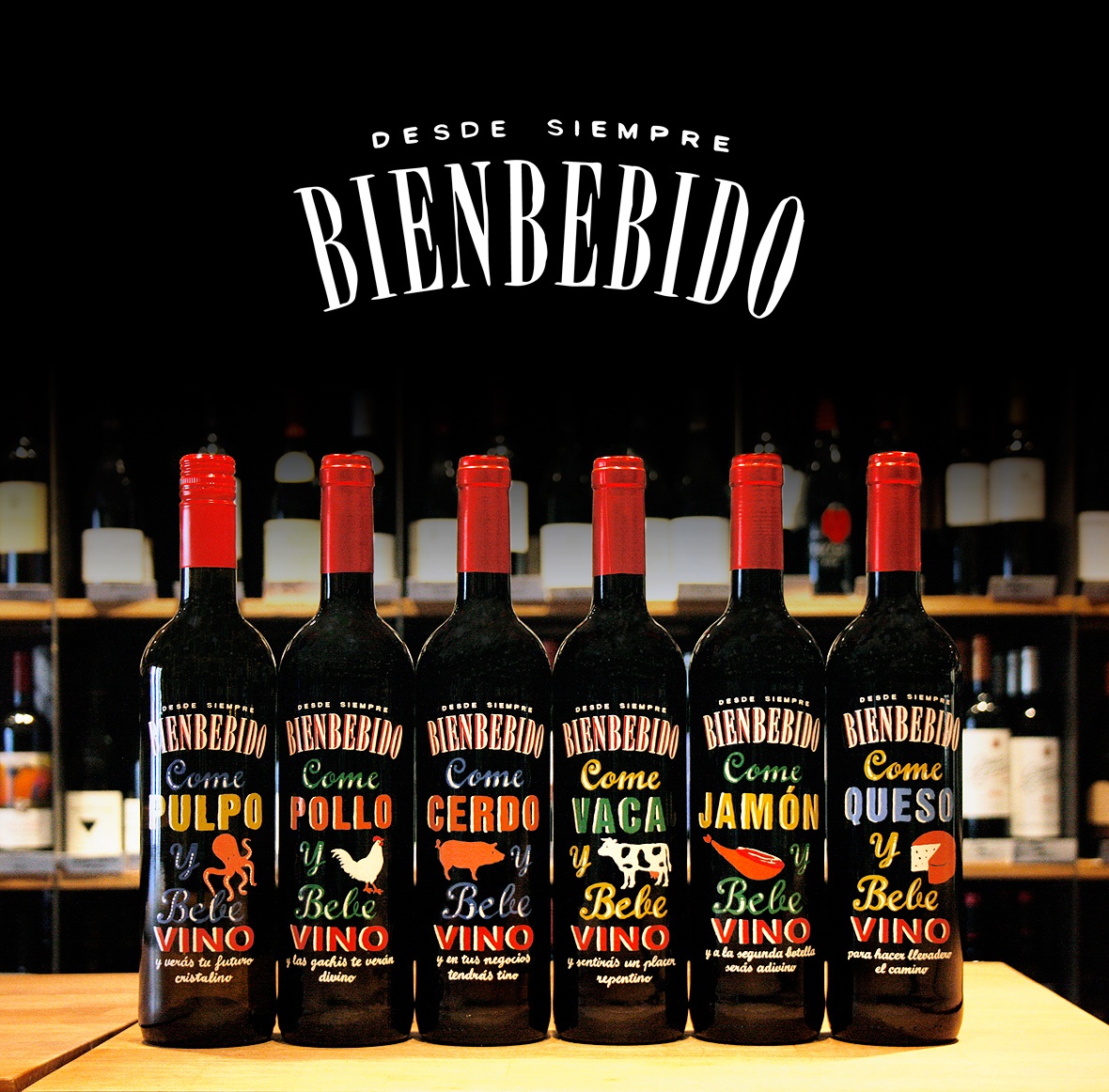 Bienbebido Come Jamón y Bebe Vino - Image 1