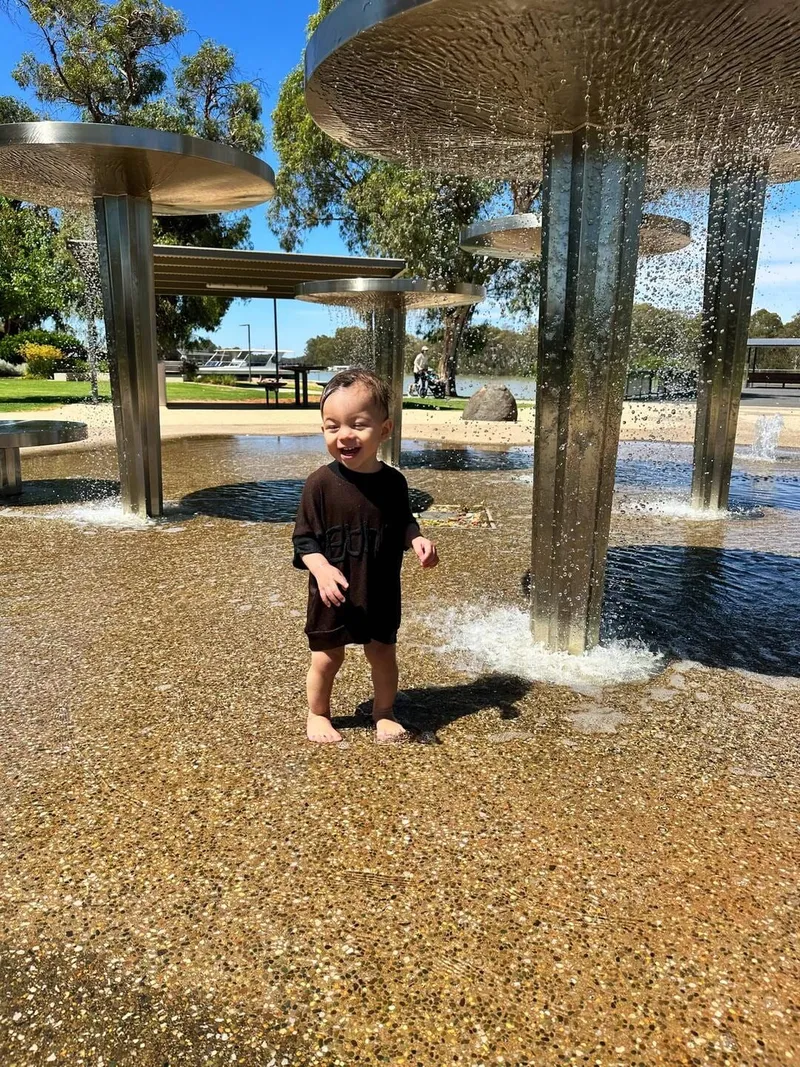 Stretching our legs in Renmark, photo 3 of 4