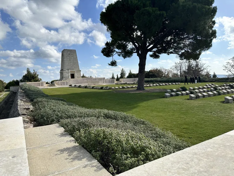 The Lone Pine memorial and cemetery at Gallipoli