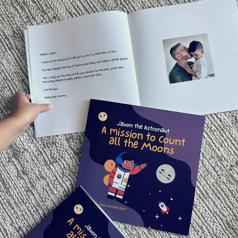 Jaxon exploring his new book
