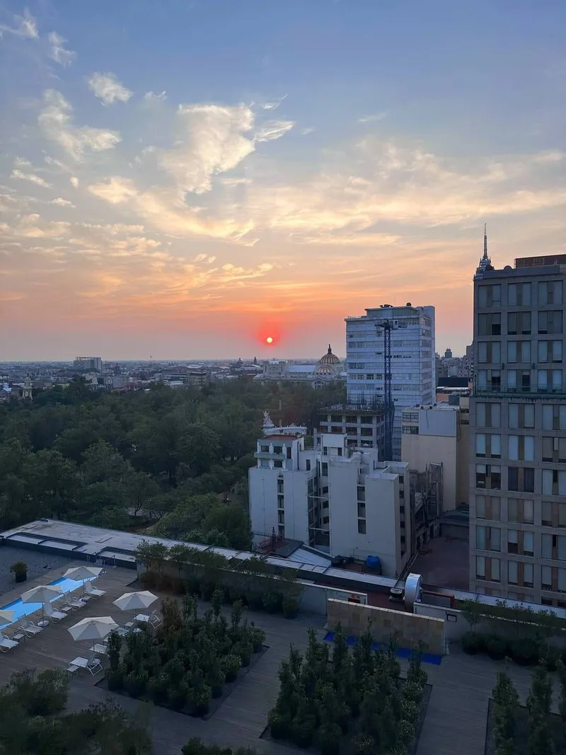 Sunrise from Mexico City