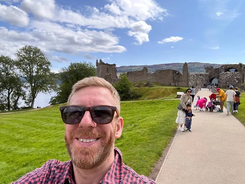 Urquhart Castle and the Loch Ness, photo 8 of 9
