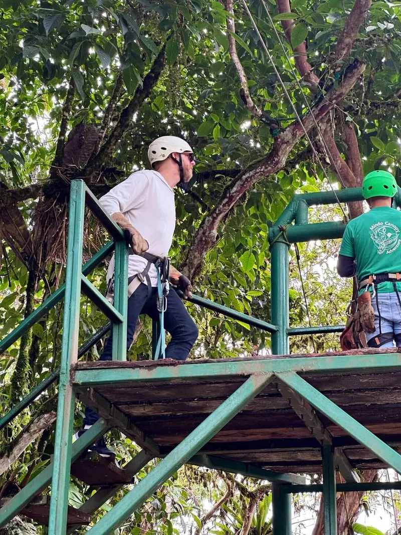 Ziplining above the canopy, photo 1 of 3
