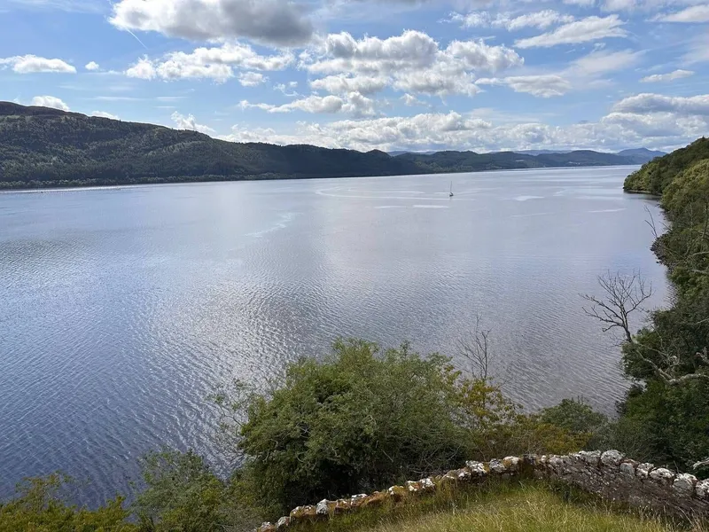 Urquhart Castle and the Loch Ness, photo 2 of 9