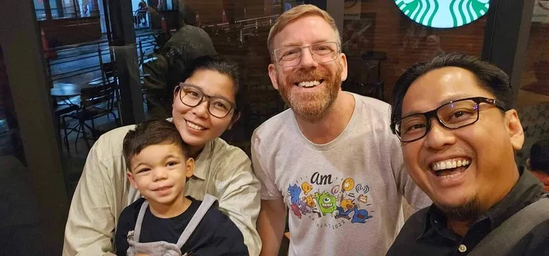 Meeting another brother on our trip