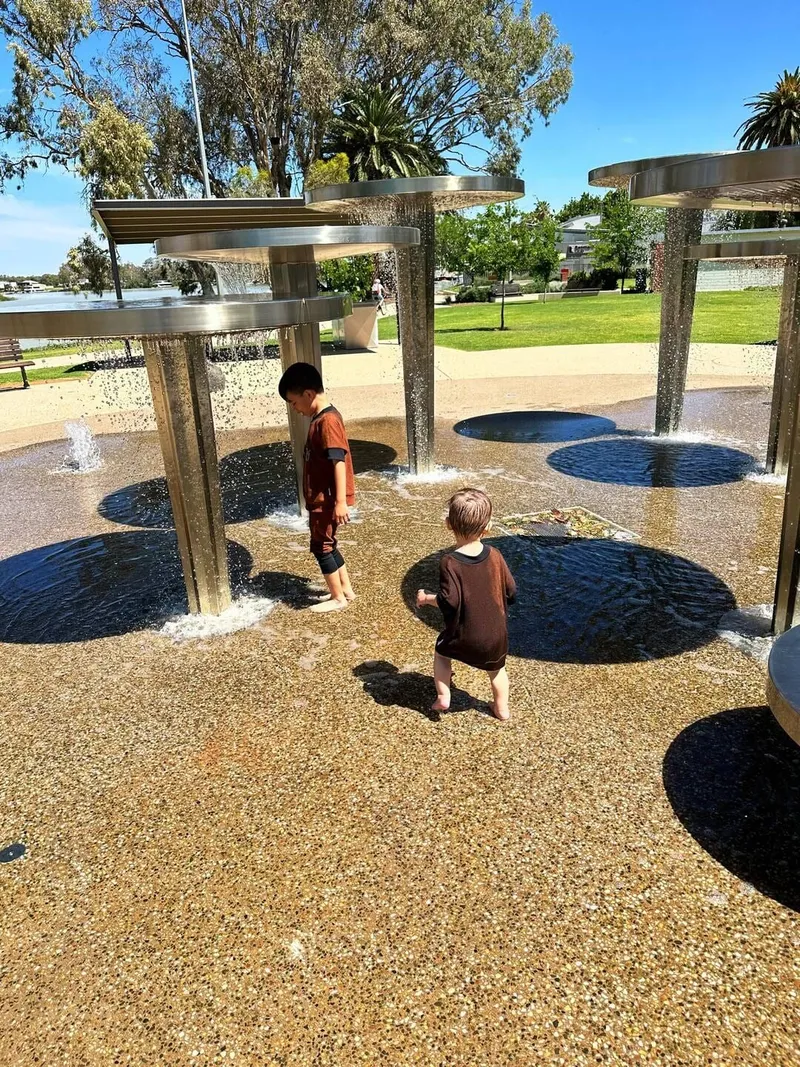 Stretching our legs in Renmark, photo 1 of 4