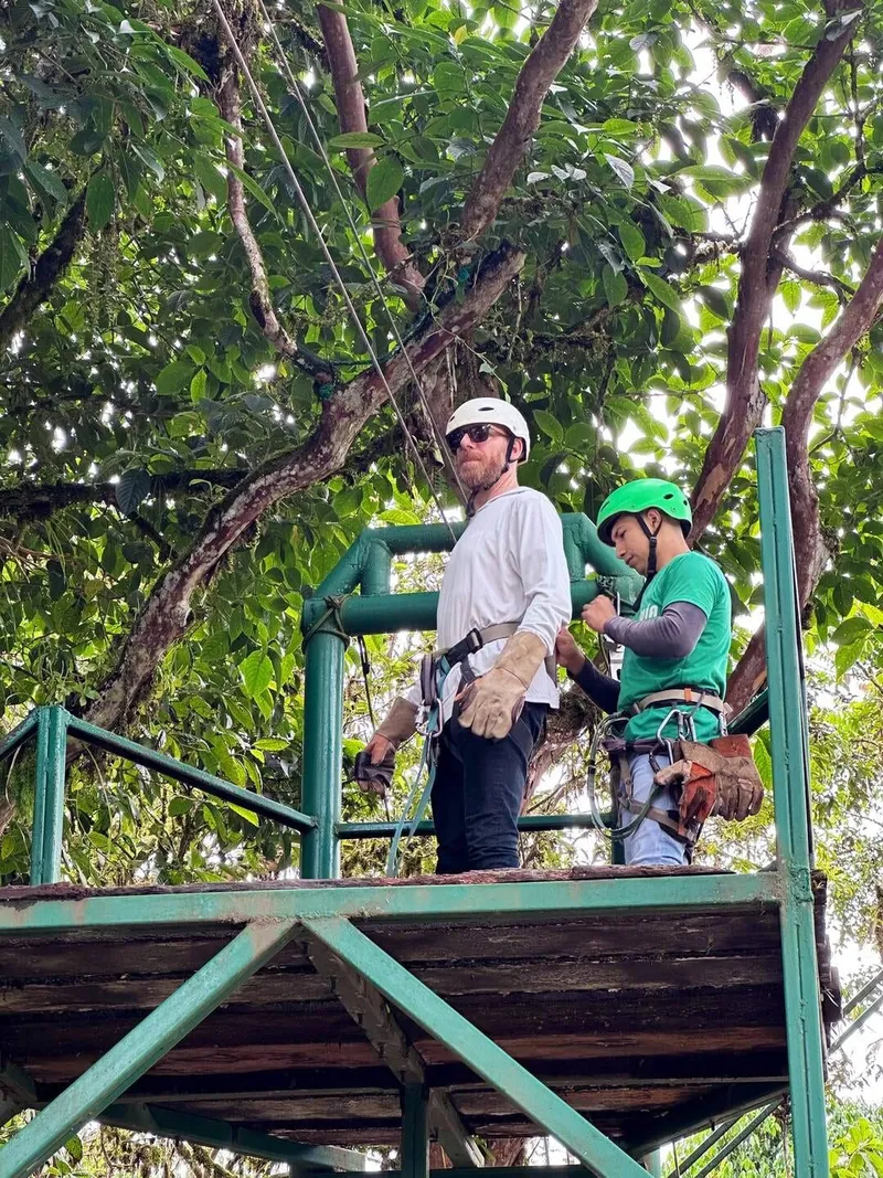 Ziplining above the canopy, photo 2 of 3