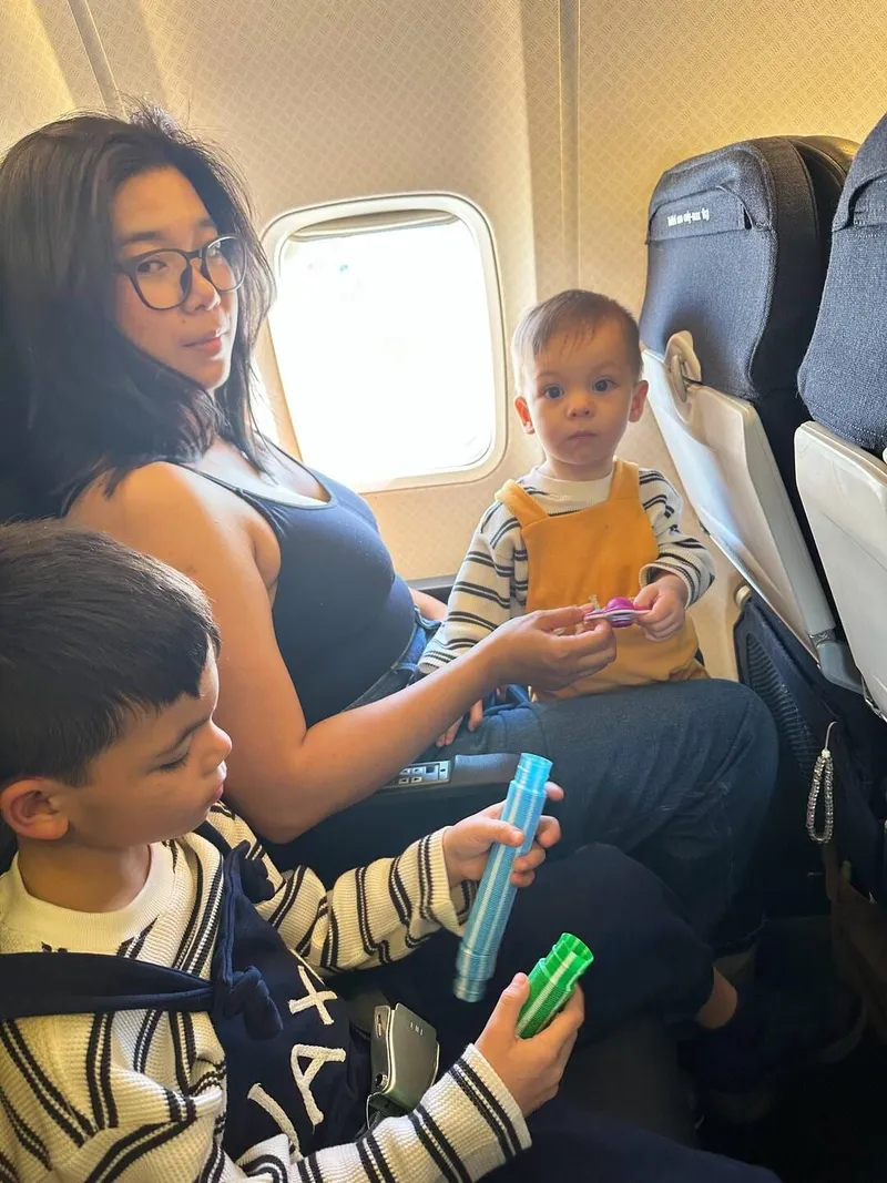 Ethan's first flight, photo 1 of 2