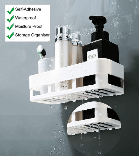 Repisa Adhesiva Multiuso Rectangular (plástico Resistente)