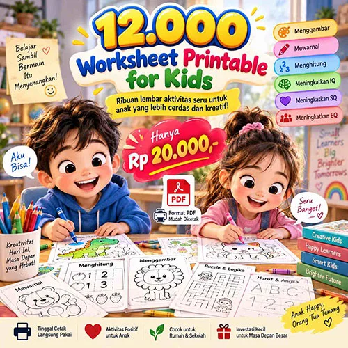 12.000 WORKSHEET PRINTABLE FOR KIDS