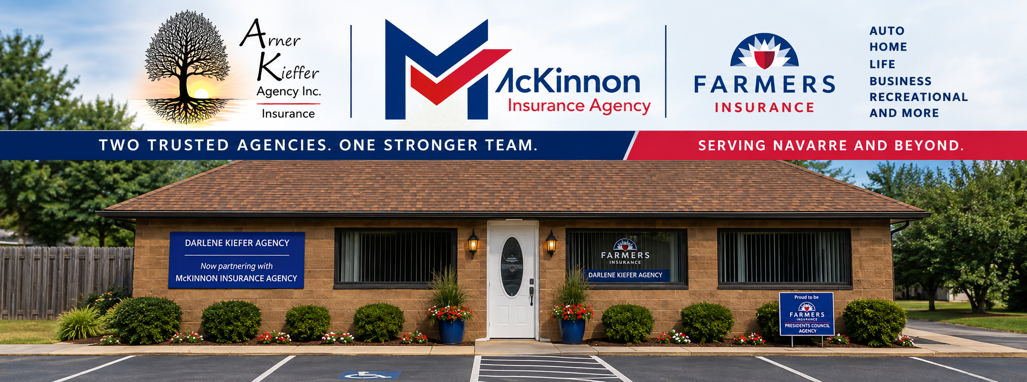 Arner Kieffer and McKinnon Insurance Agency office in Navarre Ohio