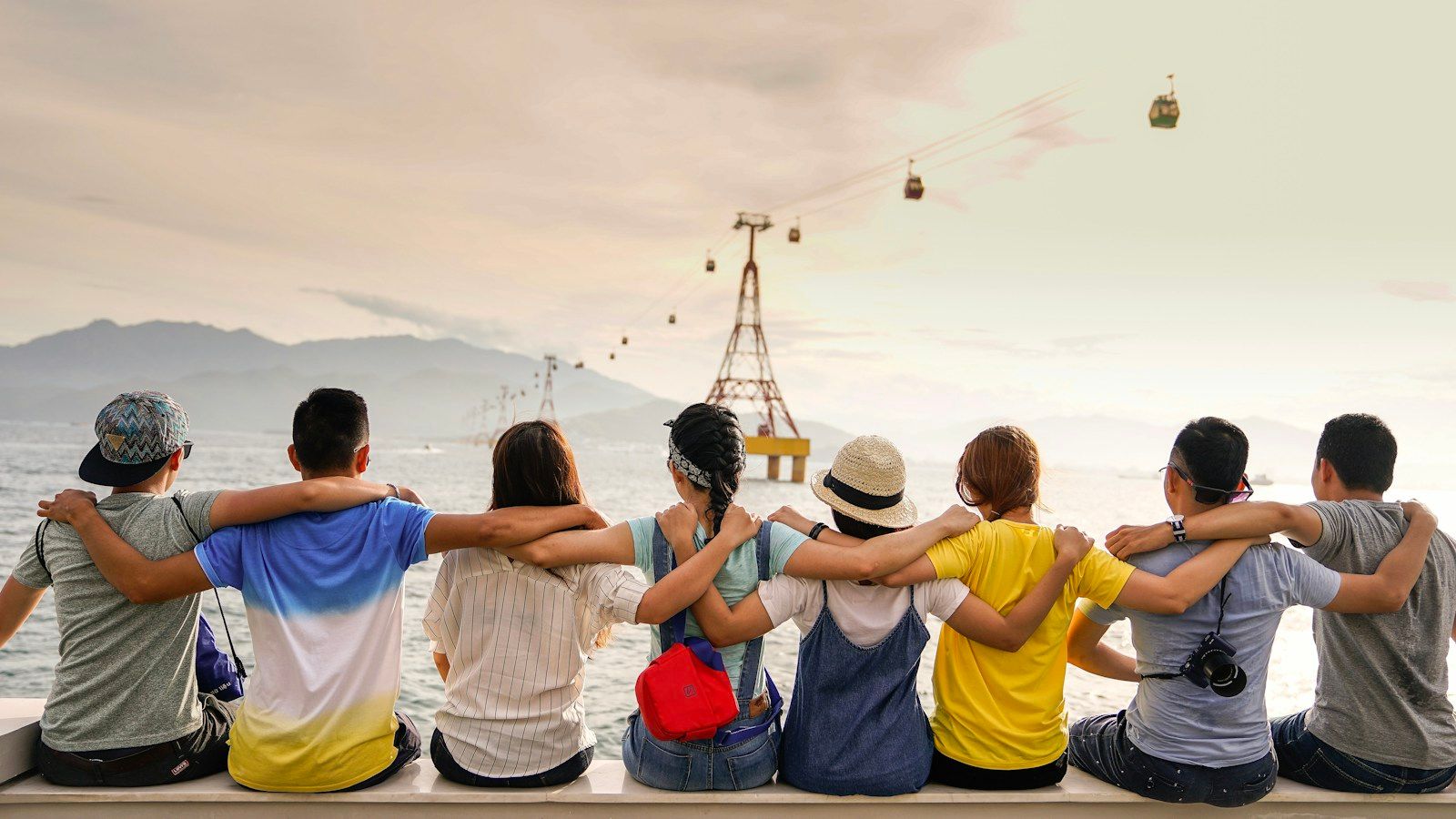 Family and friends representing life insurance planning
