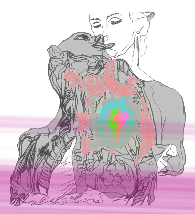Stripey Cardiac - Broccoli Stardust