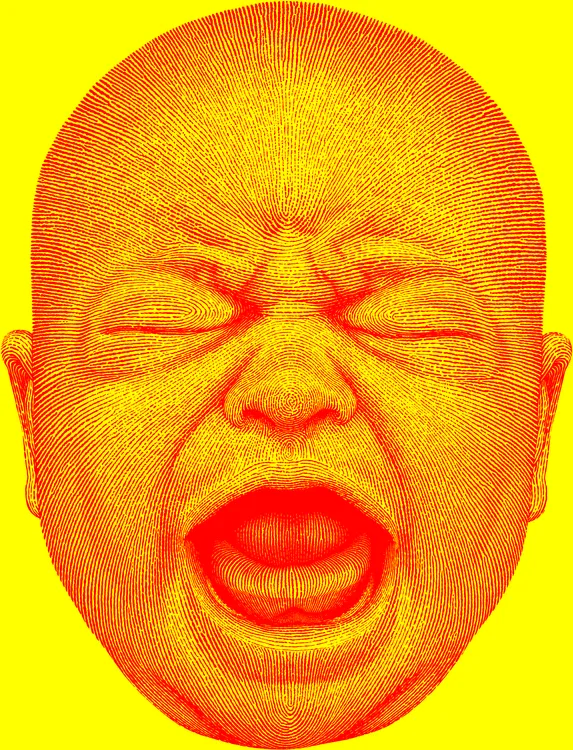 Newborn Red on Yellow