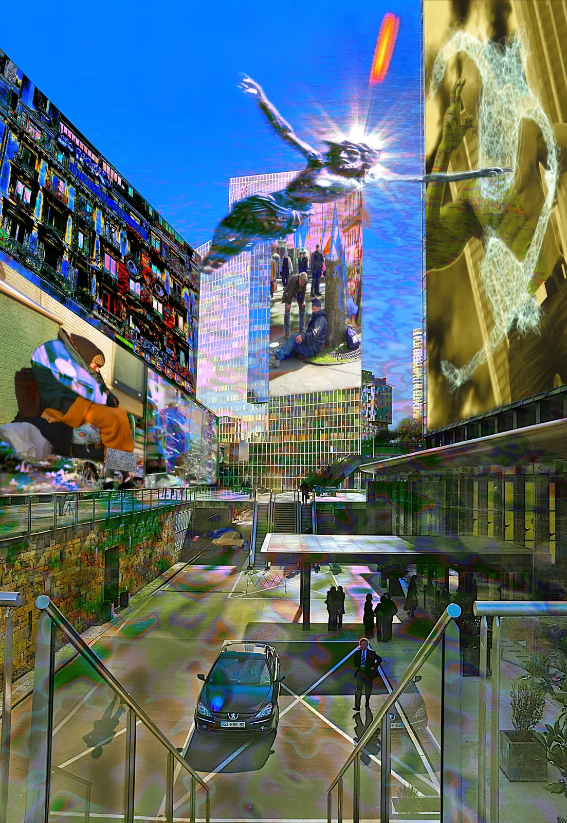 humain dans les meandre urbain