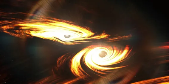 DUEL OF TWO BLACK HOLES