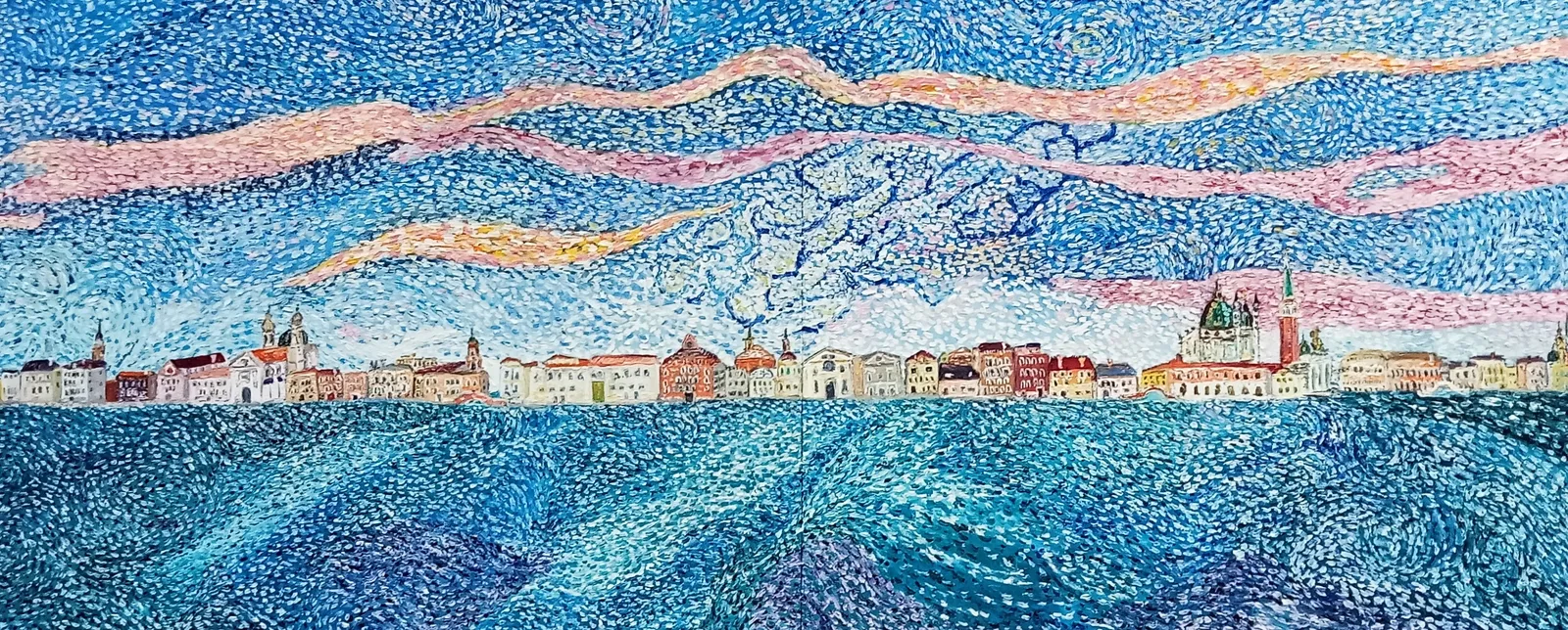 Zattere, Venice seen from Guidecca Island