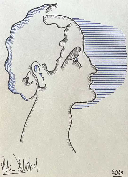 Man in profile