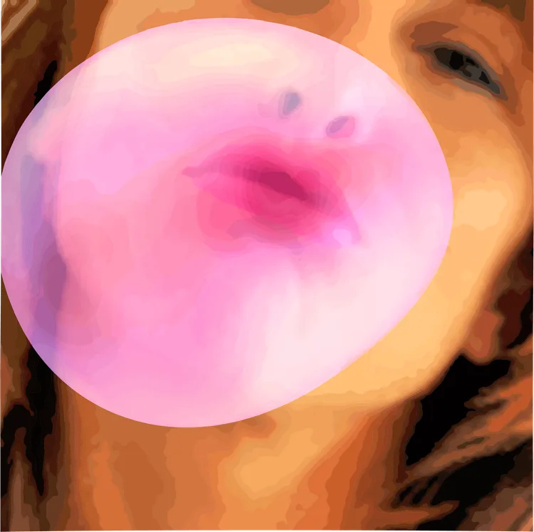 THE GIRL WITH THE PINK BUBBLE - 2023