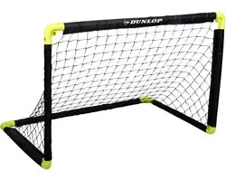 Dunlop Voetbaldoel - kunststof - opvouwbaar - zwart/geel - 90 x 59 x 61 cm - voetbalgoal kinderen