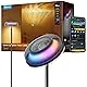 Govee Floor Lamp Living Room with Three Independent Zones, Ideal for Living RGBIC Warm & Cold White Wavy Lighting, 80+ Scene Modes, 1000lm, 2700-6500K, Compatible with Matter and Alexa, 170 cm