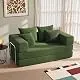 YINIX Folding Sofa Bed 160 cm Large Double, Futon Boneless, Corduroy with Metal Frame, 2 Seater Floor Mattress, Non-Slip Base, Washable Cover