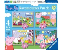 Ravensburger Peppa Pig 4in1box puzzel - 12+16+20+24 stukjes - kinderpuzzel