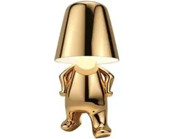 Little Golden Man Led Tafellampen Touch Control Dimbare Lampenbalk Nachtlampje