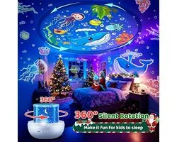 Night Light, nachtlampje sterrenhemel projector kinderen met 15 films, nachtlampje kinderen nachtlampje baby, muziekdoos baby meisjes, bluetooth bedlampje kinderlamp kinderkamer decoratie, babycadeau