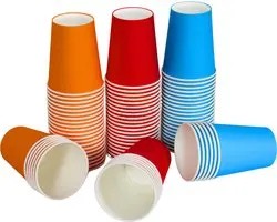 Drinkbeker, 50 stuks oranje, 200ml/8oz, Ideaal voor Multifunctioneel gebruik, Koffiebeker, Party bekers, Wegwerp bekers, Kartonnen bekers, Papieren bekers, Drinkbeker kinderen, verjaardag, barbecue, feestjes