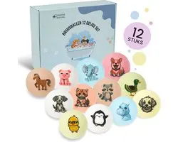 Bruisballen voor bad – XL maat – 12 unieke Dieren figuren – bruisballen kind - speciaal voor kinderen