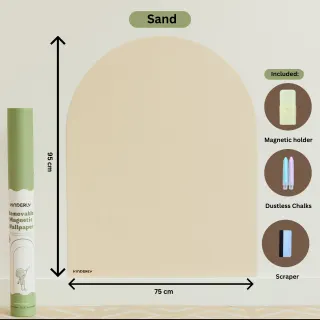 Kinderly Verwijderbaar Magnetisch Behang - Zand