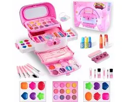 Make up Kinderen Set Meisjes, 57 Delige, Make up Koffer Meisjes met Inhoud