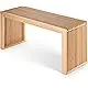 Entrance Bench - Wooden Bench - Interior Bench - Bamboo Bench BAM BOO BOX Dining Table Bench 90 x 13 x 43 cm – Small Wooden Bench for Living Room, Bedroom, Kitchen, Dressing Room