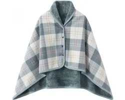 Dames poncho, warme wintercape, gebreide cape cardigan voor vrouwen, wrap open front cape, warme winterdeken, dikke fleece deken