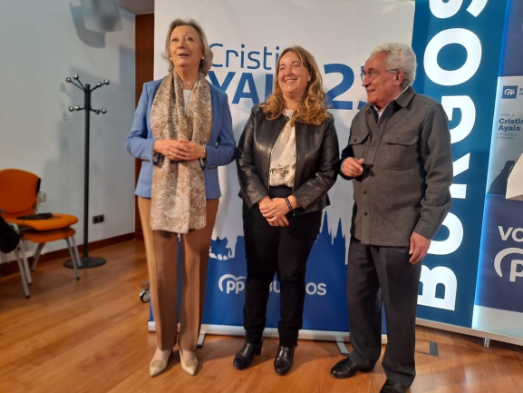 Ayala charla con Luisa Fernanda Rudi para saber cómo desbloquear las infraestructuras de Burgos o sanear las cuentas del Ayto.