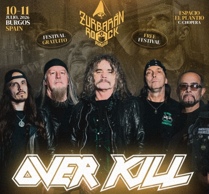 Overkill encabezará una de las jornadas del Festival Zurbarán Rock Burgos 2026