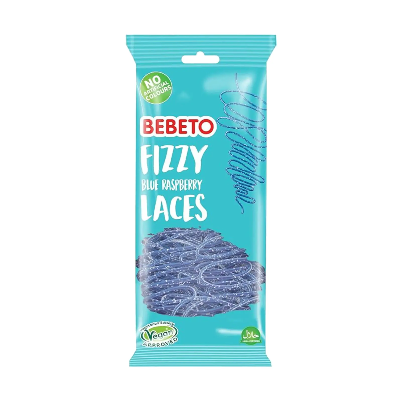 Bebeto Sour Blue Raspberry Laces 70g