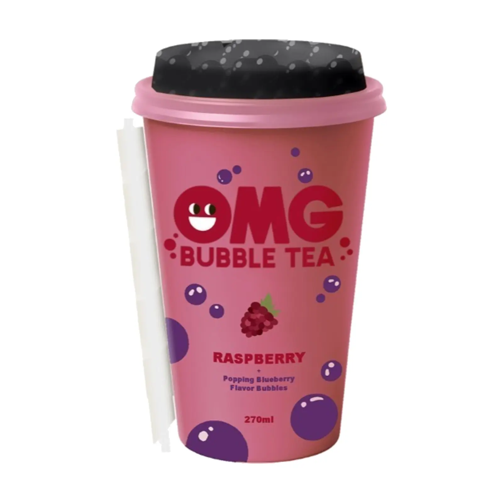 LOL Bubble Tea Raspberry with Blueberry pearl 275ml