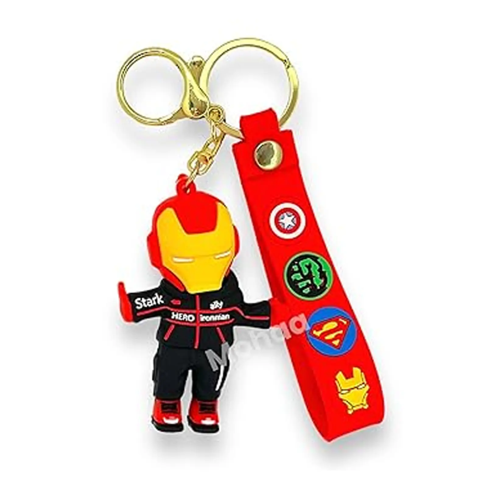 Nøkkelring Sort Iron Man