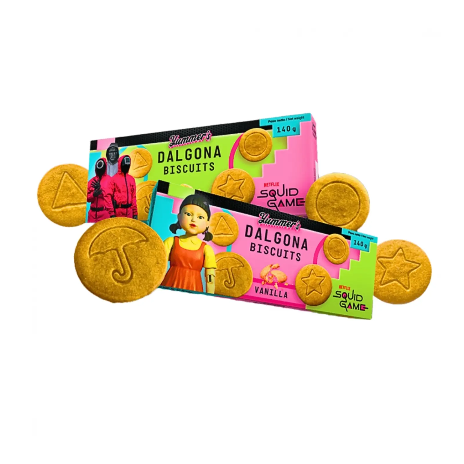 Squid Game Dalgona Biscuits Butter Vanilla 140g