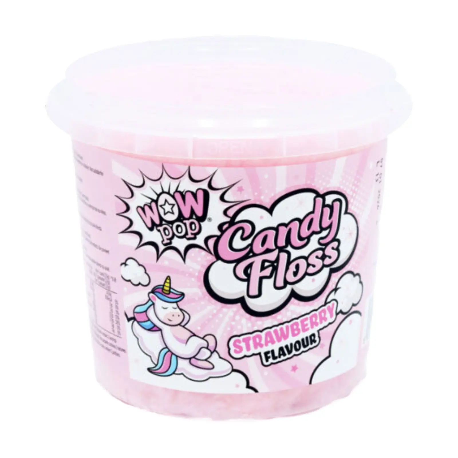 Wowpop Candy Floss Strawberry 50g